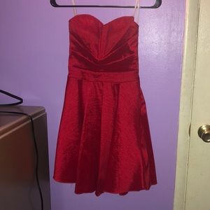 Strapless Red Dress